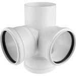 Крестовина двухплоскостная Rehau Raupiano Plus 110-110-110 мм  (11215641002)