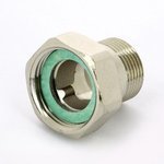 Муфта с накидной гайкой Uni-Fitt 3/4"x1" ВН никелированная