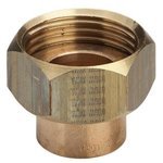Муфта под пайку с гайкой 22x1" плоская Viega