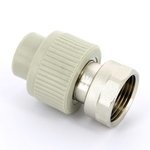 Муфта полипропиленовая с накидной гайкой FV Plast 20x1" ВР
