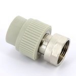 Муфта полипропиленовая с накидной гайкой FV Plast 25x3/4" ВР