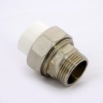 Муфта полипропиленовая Pro Aqua комбинированная разборная 20х3/4" НР
