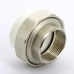 Муфта полипропиленовая Pro Aqua комбинированная разборная 40х1"1/4 ВР