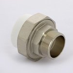 Муфта полипропиленовая Pro Aqua комбинированная разборная 50х1"1/2 НР