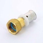 Муфта пресс Uni-Fitt 16x1/2" ВР с накидной гайкой плоская прокладка