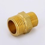 Ниппель редукционный латунный Uni-Fitt 1/2"x3/8" НР