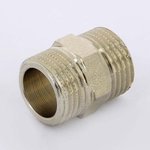 Ниппель резьбовой латунный Uni-Fitt 1/2" НР никелированный