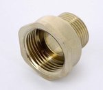 Переходник резьбовой латунный Uni-Fitt 3/4"x1" НВ никелированный