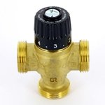 Термосмеситель Uni-Fitt 1" НР 30-65С смешение боковое Kvs 2,3