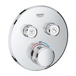 Термостат для ванны встраиваемый GROHE SmartControl Grohtherm 2 выхода круглый без излива