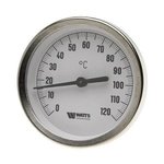 Термометр биметалический Watts F+R 801 80 - 50 мм 1/2" 160C (0302054)