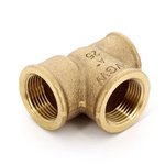 Тройник бронзовый переходной 3/4"-3/4"-1/2" ВР Viega