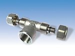 Тройник обжимной ВР Henco 20 мм - 1/2" - 20 мм