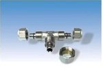 Тройник редукционный обжимной Henco 20 - 16 - 20 мм