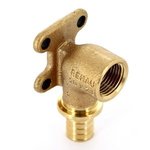 Угольник настенный с квадратной крепежной пластиной Rehau Rautitan 20-Rp1/2 RX (13661111001)