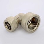 Угол обжимной Uni-Fitt 16x3/4" ВР никелированный