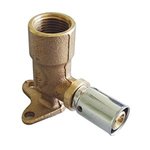 Угол переходной 90° Oventrop Cofit P 16 мм - 1/2" ВР с креплением удлиненая