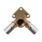 Угол переходной Oventrop Cofit P 16 - 16 - 1/2" ВР с креплением