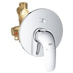 Встраиваемый смеситель для ванны GROHE Eurostyle без душевого гарнитура ручка без отверстия хром