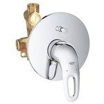 Встраиваемый смеситель для ванны GROHE Eurostyle без душевого гарнитура ручка с отверстием хром