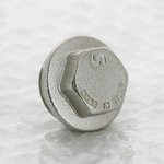 Заглушка резьбовая латунная Uni-Fitt 3/4" НР никелированная